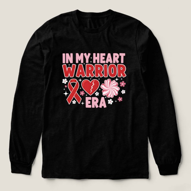 Warrior Era - CHD & Heart Disease Awareness Tri-Blend Shirt (Design Front)
