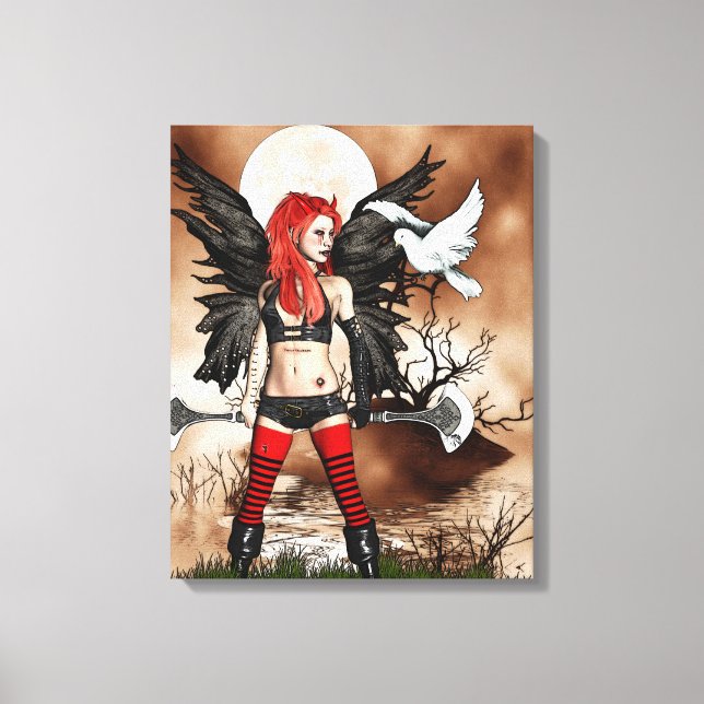 Warrior Fairy Canvas Print (Front)