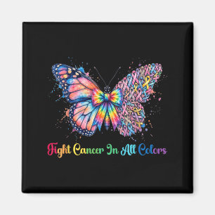 Warrior Fight Cancer in and Every Colour Ribbon Magnet
