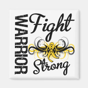 Warrior Fight Strong Sarcoma Cancer Magnet