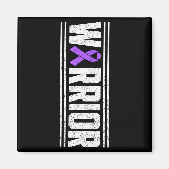 Warrior fighter survivor lupus awareness sle magnet (Front)