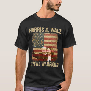 Warrior For Kamala Harris Tim Walz 2024 1  T-Shirt