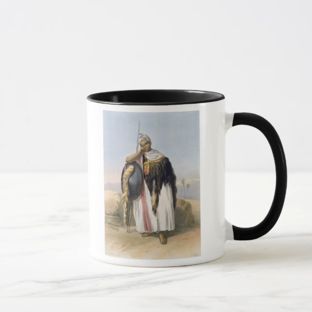 Warrior from Amhara, Ethiopia, illustration from ' Mug (Right)