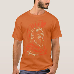 Warrior From Sparta Spartan Vintage Illustration T-Shirt