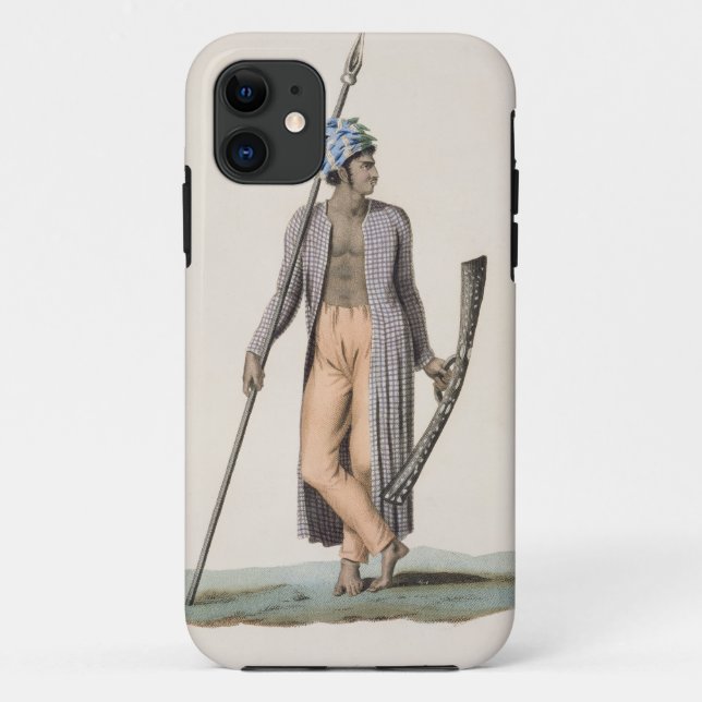 Warrior from the Island of Guebe, from 'Voyage aut Case-Mate iPhone Case (Back)