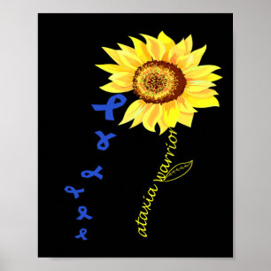 Warrior Fun Design Ataxia Awareness. Poster