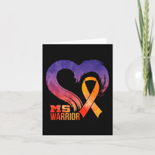 Warrior Heart Multiple Sclerosis Awareness Month 1 Card
