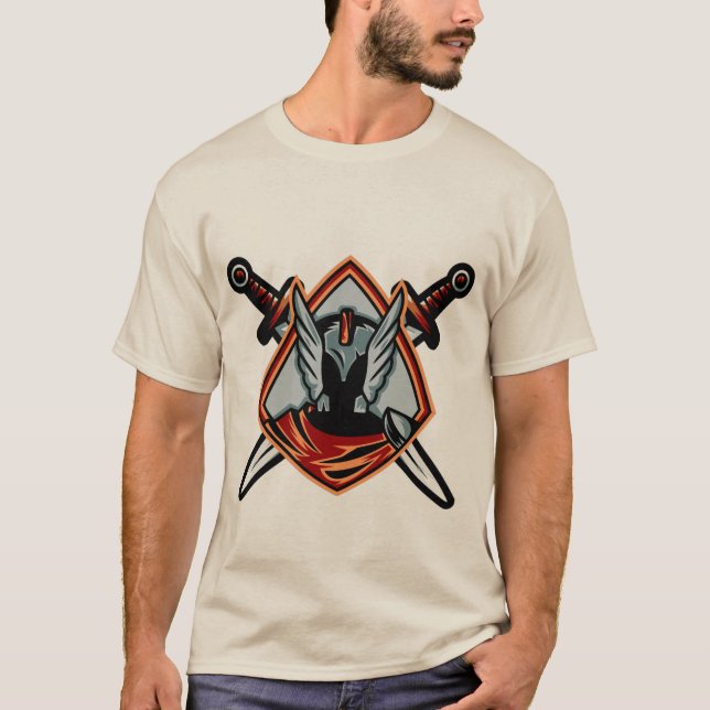 Warrior Helmet T-Shirt for Men (Front)