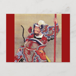 Warrior, Hokusai Japanese Fine Art Postcard
