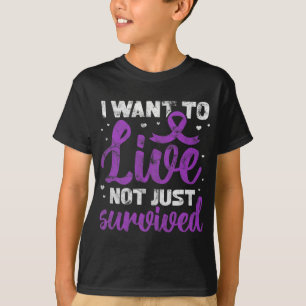 Warrior I Want To Live Not Just Survived Grunge T-Shirt