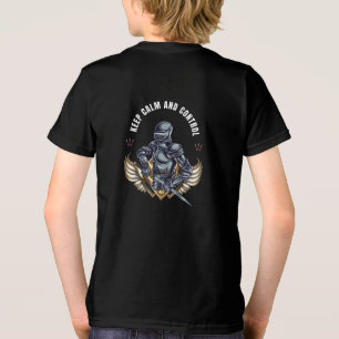 Warrior Illustrative Keep Calm and Control Tri-Blend Shirt