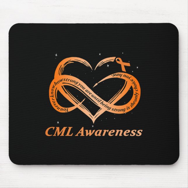 Warrior I'm Fine Chronic Myeloid Leukaemia Awarene Mouse Pad (Front)