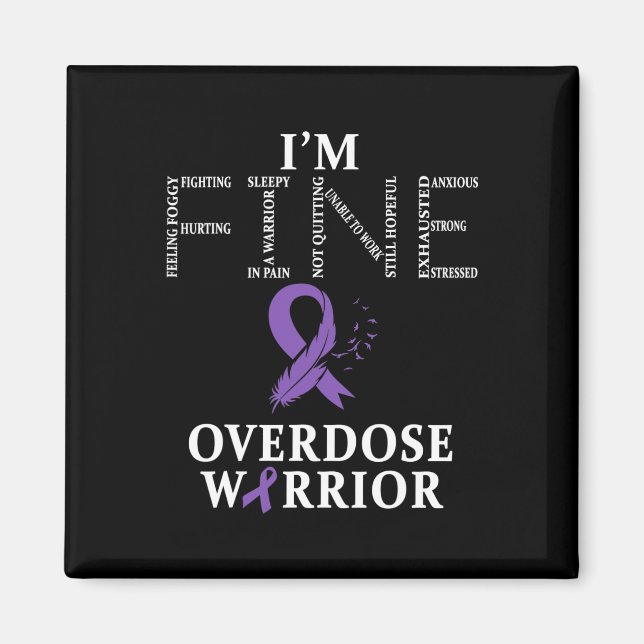 Warrior I'm Fine  Magnet (Front)