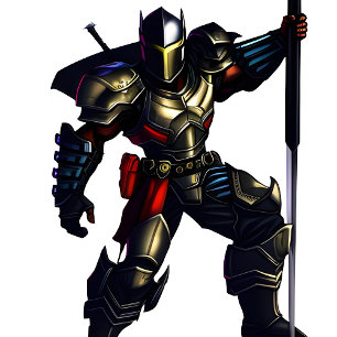 Warrior Knight Tote Bag