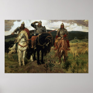 Warrior Knights, 1881-98 Poster