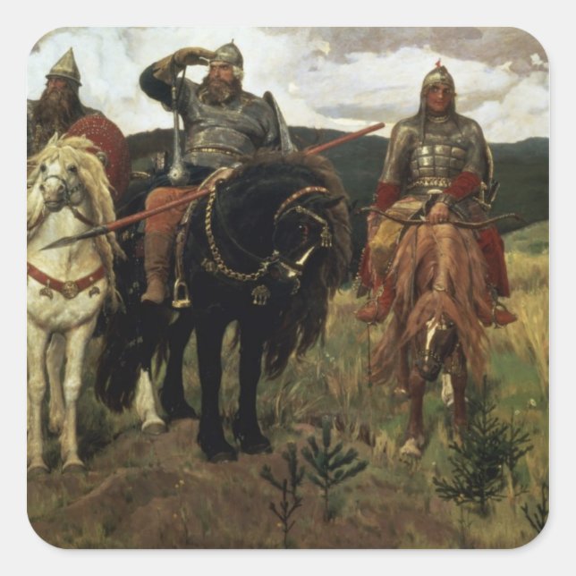 Warrior Knights, 1881-98 Square Sticker (Front)