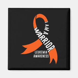 Warrior Leukemia Awareness Blood Cancer Chemothera Magnet