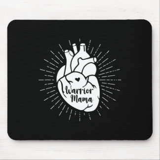 Warrior Mama Chd Awareness Congenital Heart Diseas Mouse Pad