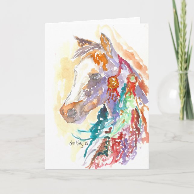 Warrior Mare Thank You Card (Front)