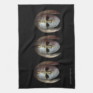 Warrior Mask Tea Towel