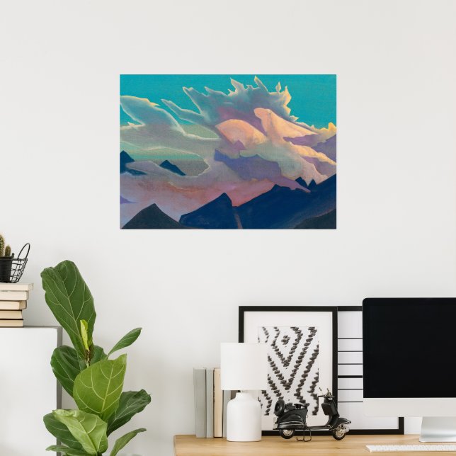 Warrior of Light by Nicholas Roerich Poster (Home Office)