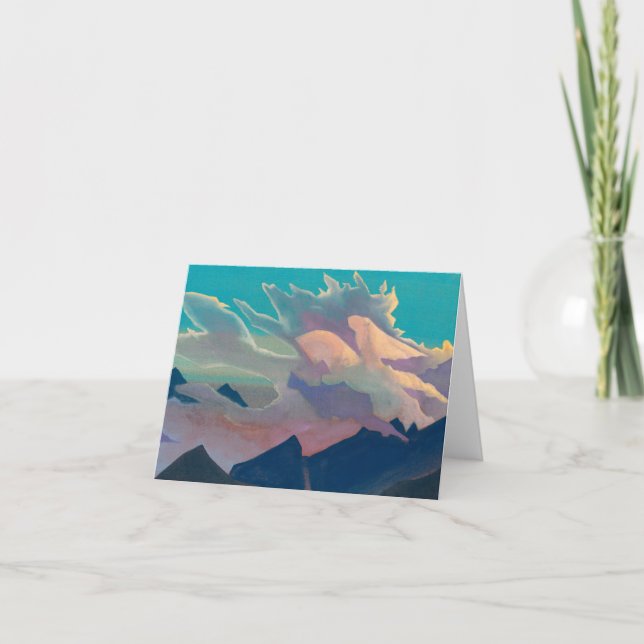 Warrior of Light by Nicholas Roerich Thank You Card (Front)