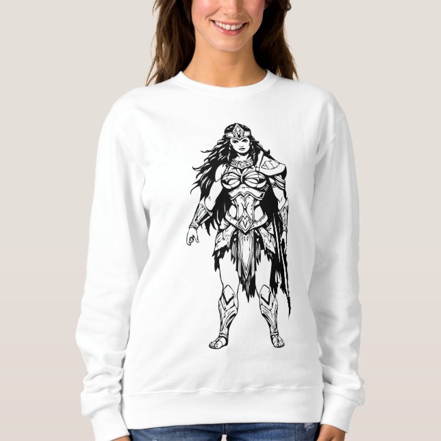 Warrior of the Gods - Epic Fantasy Design Sweatshirt (Front)