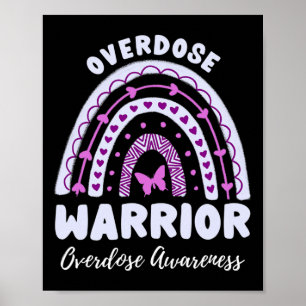 Warrior Overdose Awareness Rainbow 2 Poster