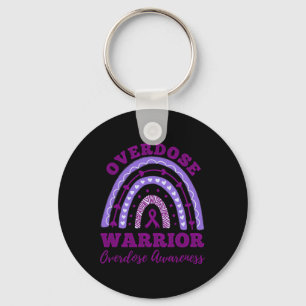 Warrior Overdose Awareness Rainbow  Key Ring