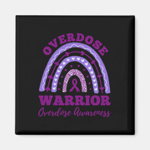 Warrior Overdose Awareness Rainbow Magnet
