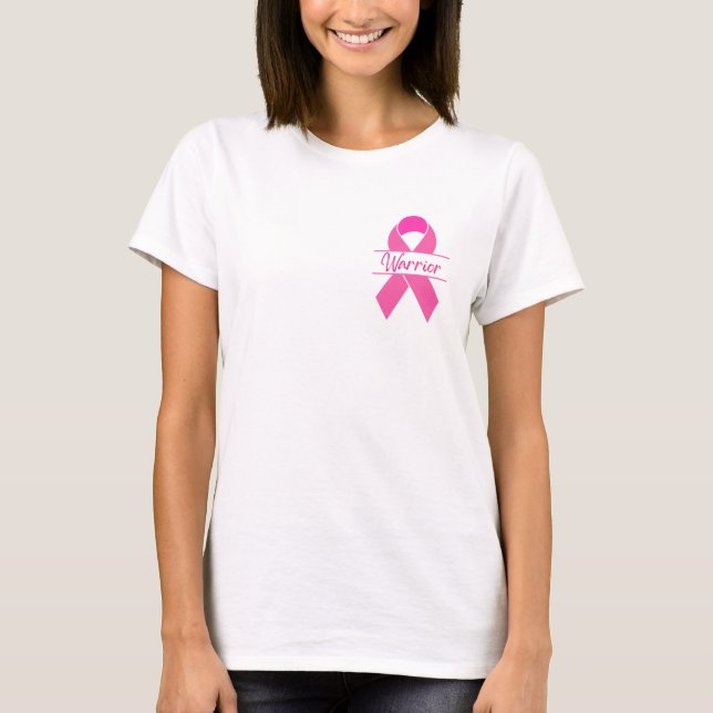 Warrior Pink Ribbon T-Shirt (Front)