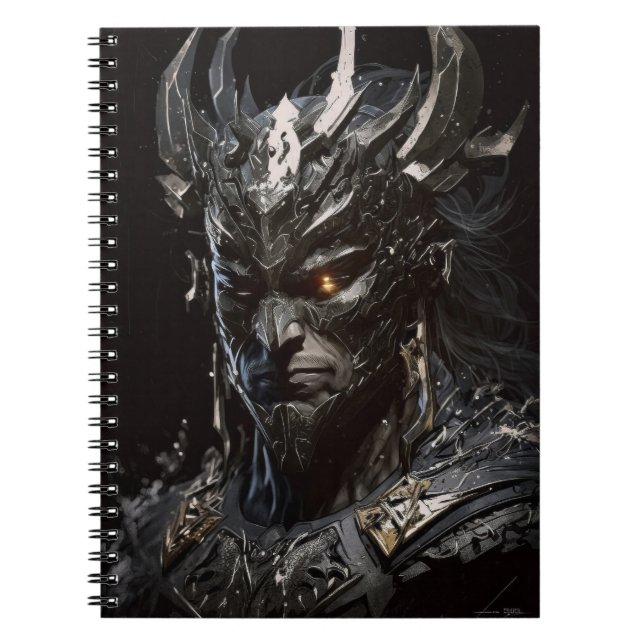 Warrior Portrait Fantasy Painting Wild Spirit Notebook (Front)