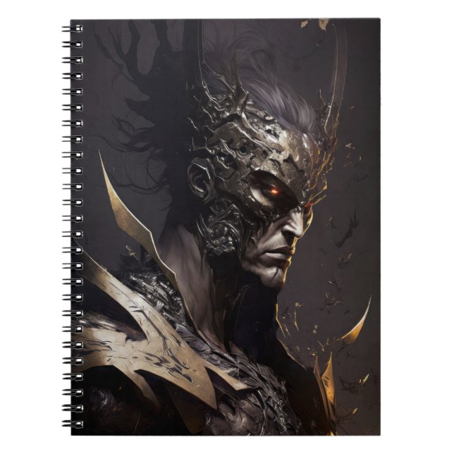 Warrior Portrait Fantasy Painting Wild Spirit Notebook (Front)