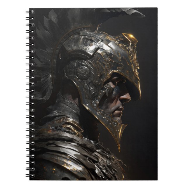 Warrior Portrait Fantasy Painting Wild Spirit Notebook (Front)