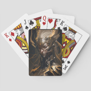 Warrior Portrait Fantasy Painting Wild Spirit Playing Cards