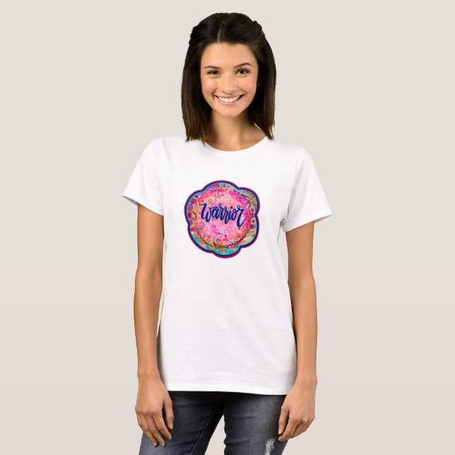 Warrior Pretty Pink Inspirivity T-Shirt (Front Full)