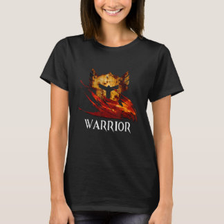 Warrior Profession Fantasy Mediaeval Mmorpg Gamer T-Shirt