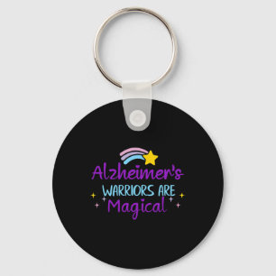 Warrior Purple Ribbon Awareness Dementia Support  Key Ring