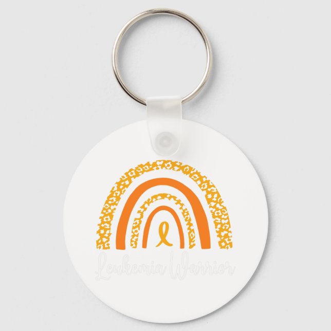 Warrior Rainbow Orange  Key Ring (Front)
