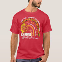 Warrior Rainbow Orange Ribbon ADHD Awareness