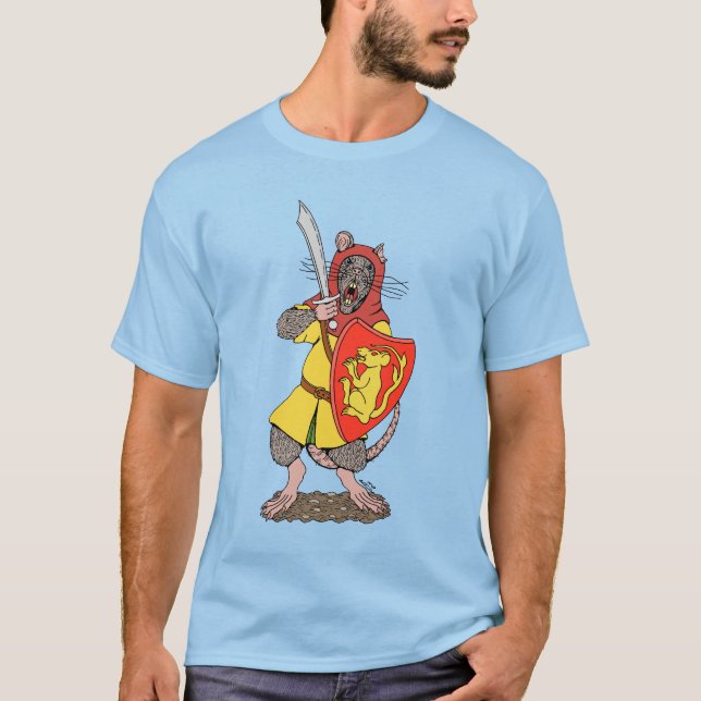 Warrior Rat with Falchion T-Shirt (Front)