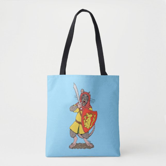 Warrior Rat with Falchion Tote Bag (Front)
