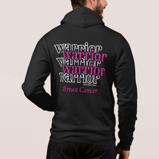 Warrior/Repeated...Breast Cancer Hoodie (Back)