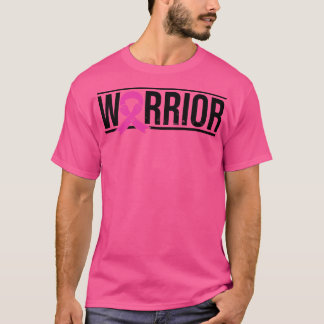 Warrior Ribbon Heart Fight Awareness T-Shirt