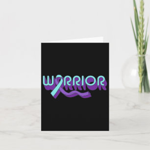 Warrior Ribbon Suicide Prevention Mental Health Aw Card