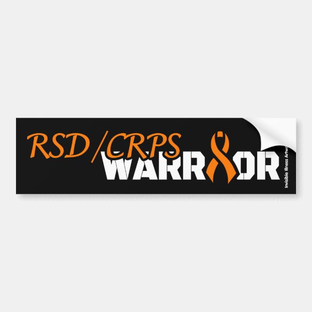 WARRIOR...RSD/CRPS BUMPER STICKER (Front)