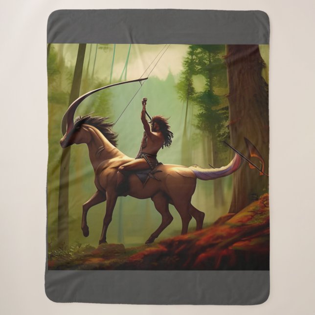 Warrior  sherpa blanket (Front)