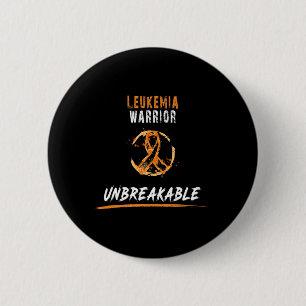 Warrior Shirt Leukaemia Awareness  6 Cm Round Badge