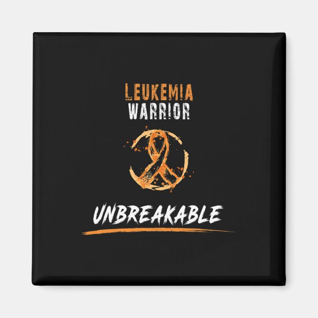 Warrior Shirt Leukaemia Awareness  Magnet (Front)