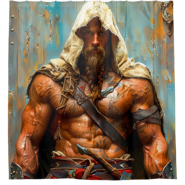 Warrior Shower Curtain (Front)